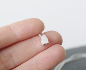 LEUK - NICE / miniature dutch house necklace in sterling silver