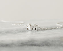 Load image into Gallery viewer, TINY AMSTERDAM NECKLACE / multiple dutch houses necklace in sterling silver