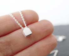 Load image into Gallery viewer, BLIJ - HAPPY / miniature dutch house necklace in sterling silver
