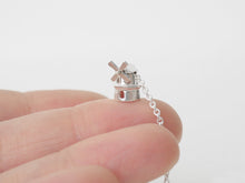 Load image into Gallery viewer, STERK - STRONG / miniature dutch windmill necklace in sterling silver