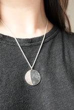 Load image into Gallery viewer, UNDER THIS MOON / custom SUPERMOON moon phase necklace in sterling silver
