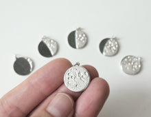 Load image into Gallery viewer, UNDER THIS MOON /  additional BIG custom moon phase charms in sterling silver