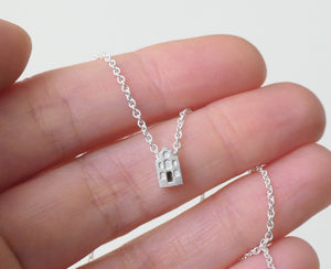 RUSTIG - TRANQUIL / miniature dutch house necklace in sterling silver