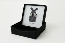 Load image into Gallery viewer, STERK - STRONG STUDS / miniature dutch windmill sterling silver earrings