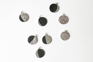 UNDER THIS MOON /  additional BIG custom moon phase charms in sterling silver
