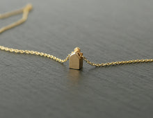 Load image into Gallery viewer, TINY AMSTERDAM 14k GOLD NECKLACE - miniature dutch house in solid 14k gold (585)