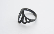 Load image into Gallery viewer, LINGERIE RING 004 / hand-pierced ring in sterling silver