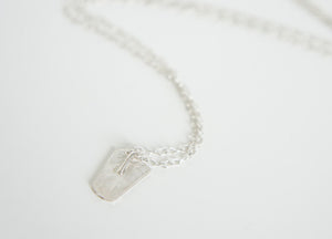 ANTOINETTE / miniature mirror necklace in sterling silver