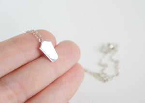 ANTOINETTE / miniature mirror necklace in sterling silver