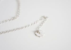 JOSEPHINE / miniature mirror necklace in sterling silver