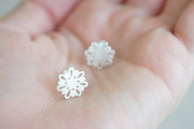 Load image into Gallery viewer, LINGERIE MINI STUDS / hand-pierced studs in sterling silver