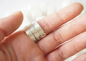 ASHUM . AYN . HAWA / moroccan inspired stackable rings in sterling silver