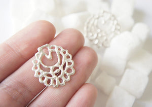 QAMAR / moroccan inspired stud earrings in sterling silver