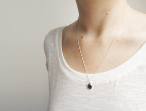 UNDER THIS MOON / custom moon phase necklace in sterling silver