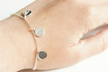 Load image into Gallery viewer, UNDER THIS MOON / custom moon phase bracelet in sterling silver