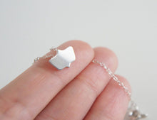 Load image into Gallery viewer, ISABEL / miniature mirror necklace in sterling silver